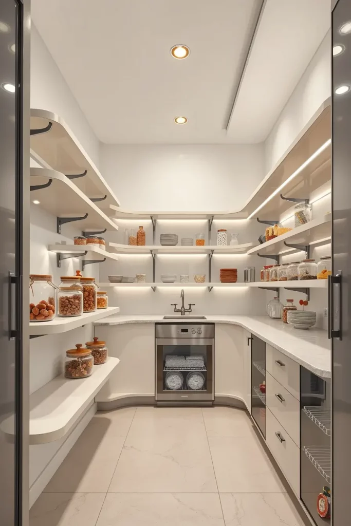 64 Pantry Remodel Ideas 2026: Stylish, Modern, and Unique Curved Pantry Designs