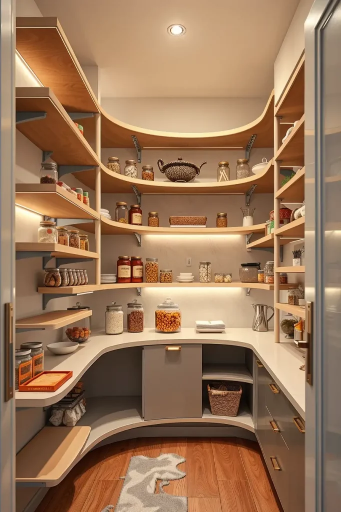 64 Pantry Remodel Ideas 2026: Stylish, Modern, and Unique Curved Pantry Designs