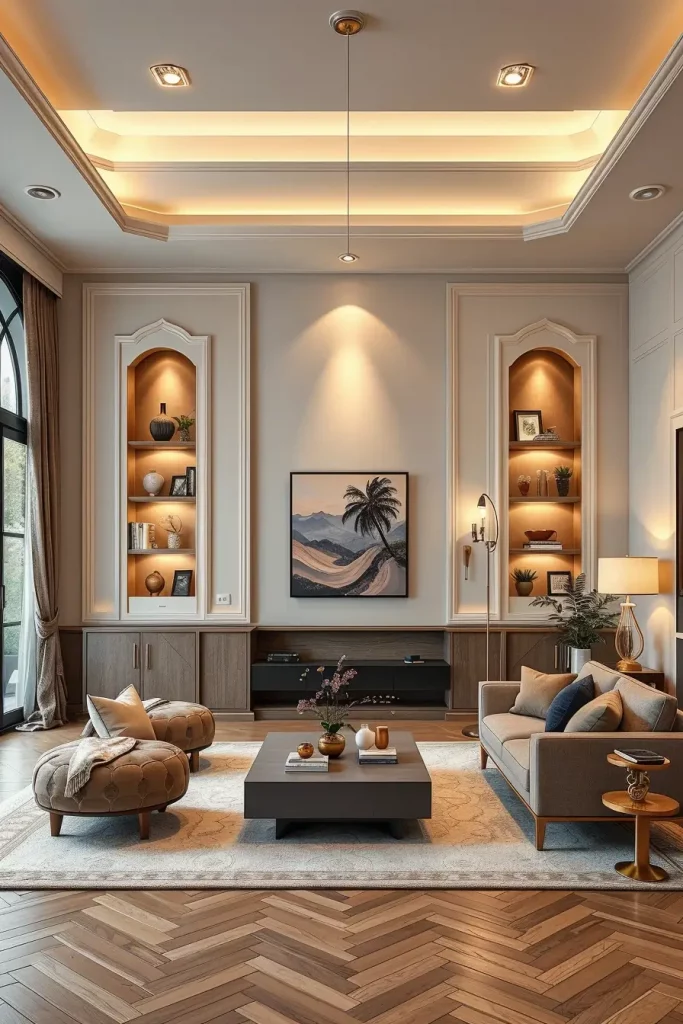 62 Living Room Wall Decoration Ideas 2026: Modern Trends and Stylish Wall Design Inspirations