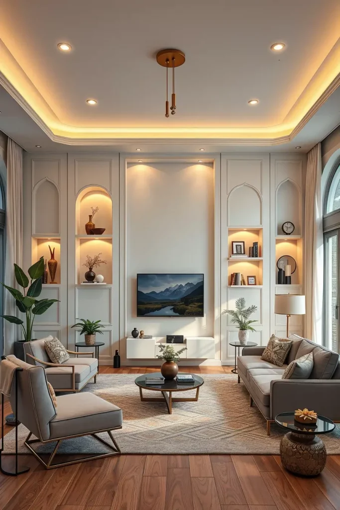 62 Living Room Wall Decoration Ideas 2026: Modern Trends and Stylish Wall Design Inspirations