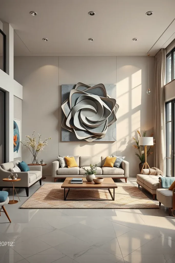 62 Living Room Wall Decoration Ideas 2026: Modern Trends and Stylish Wall Design Inspirations