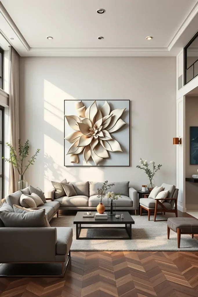62 Living Room Wall Decoration Ideas 2026: Modern Trends and Stylish Wall Design Inspirations