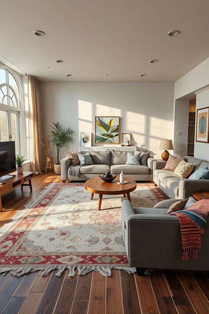 64 Rugs for Living Room Ideas 2026: Modern Decor Trends for a Stylish Home