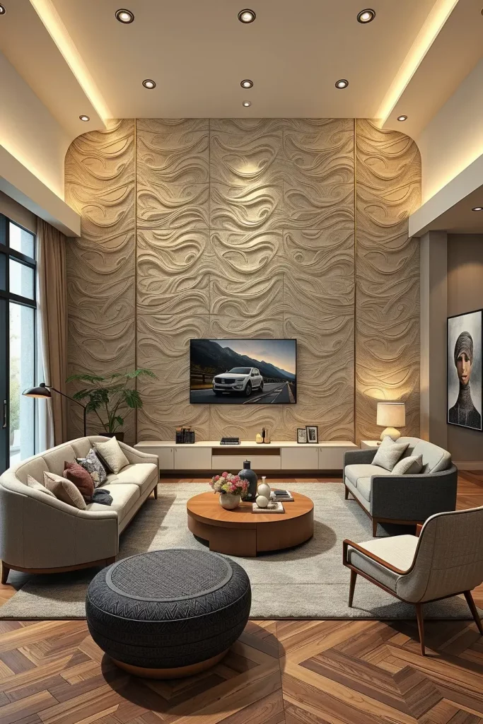 62 Living Room Wall Decoration Ideas 2026: Modern Trends and Stylish Wall Design Inspirations
