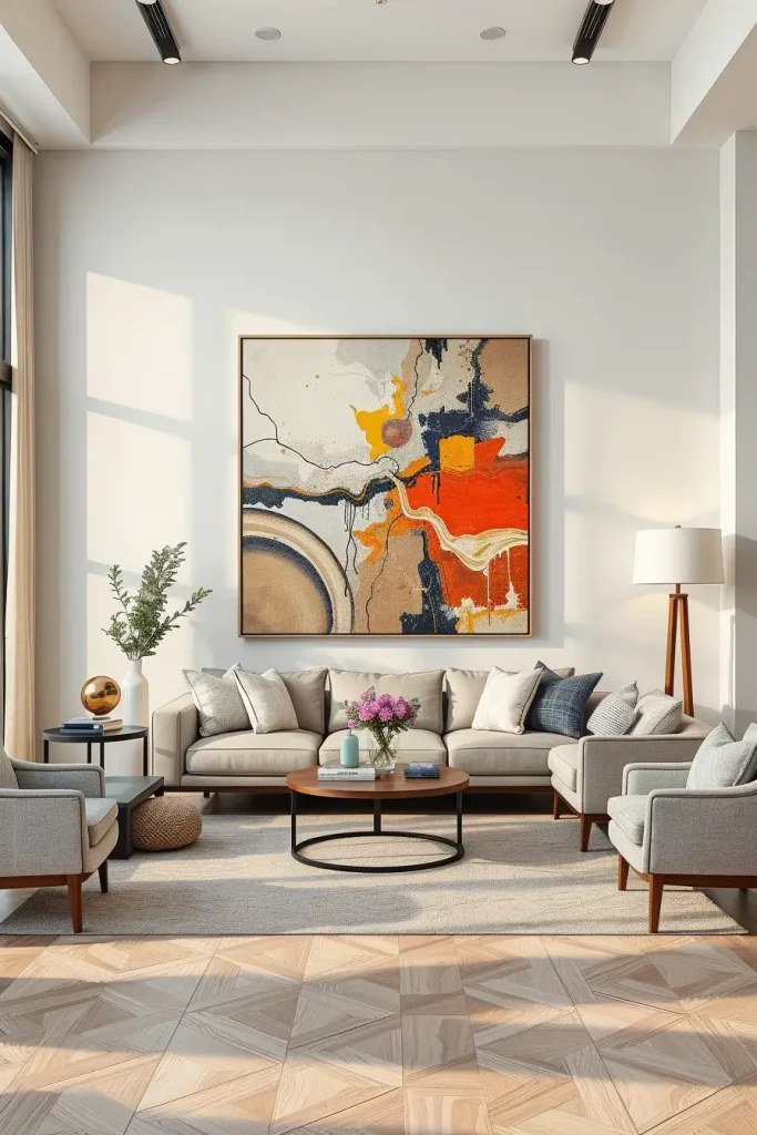 62 Living Room Wall Decoration Ideas 2026: Modern Trends and Stylish Wall Design Inspirations