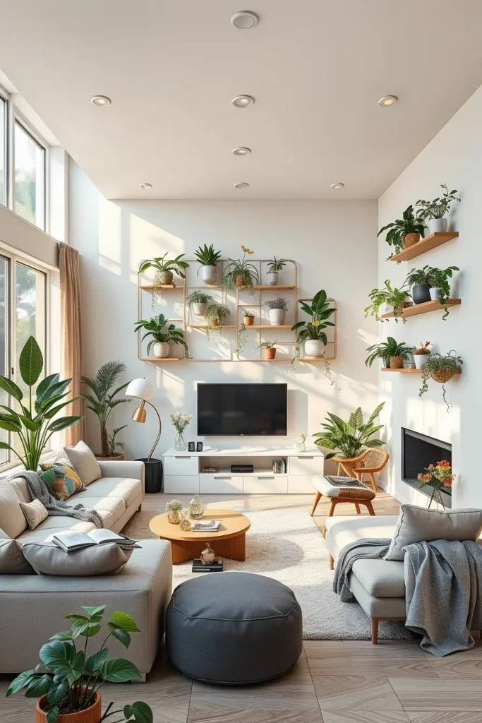 62 Living Room Wall Decoration Ideas 2026: Modern Trends and Stylish Wall Design Inspirations