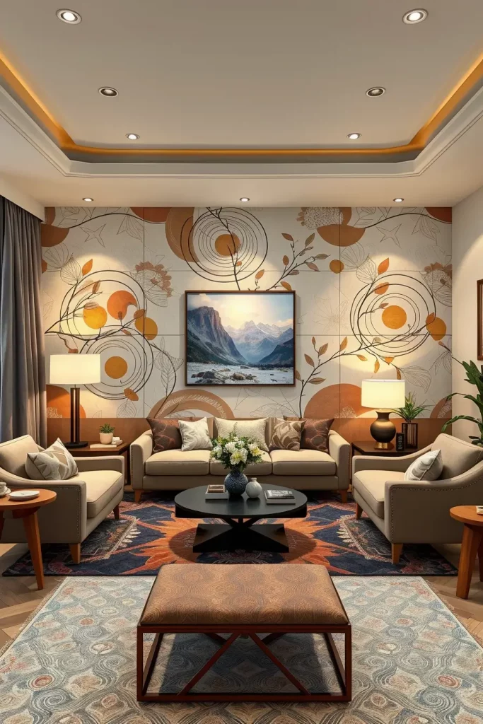 62 Living Room Wall Decoration Ideas 2026: Modern Trends and Stylish Wall Design Inspirations