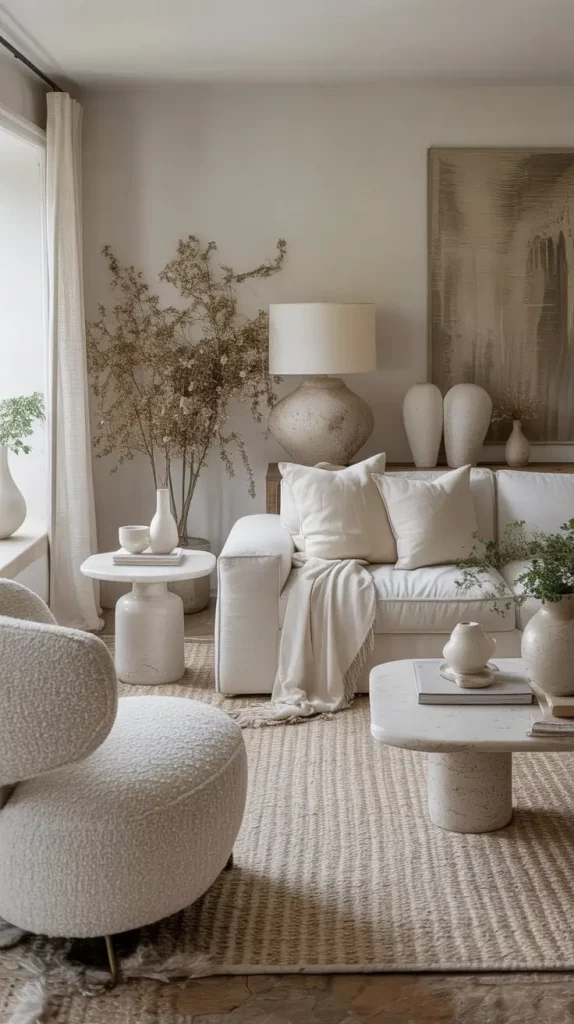 64 Whites Living Room Ideas 2026 for a Bright and Modern Home