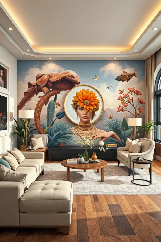 62 Living Room Wall Decoration Ideas 2026: Modern Trends and Stylish Wall Design Inspirations