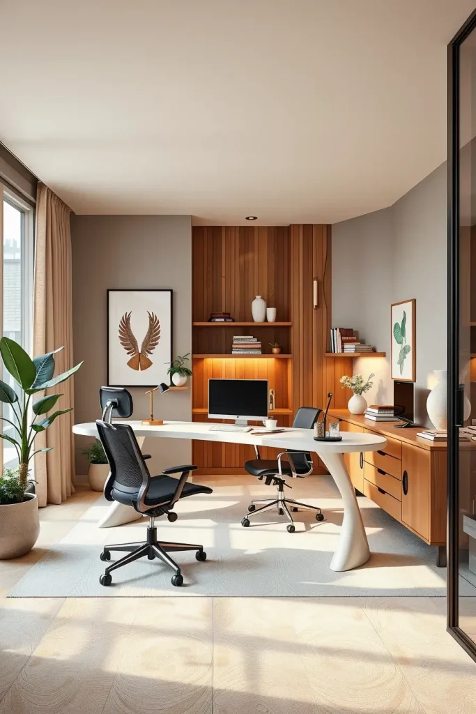 62 Home Office Desk Ideas 2026: Curved, Oval & Designer Desks for Modern Workspaces