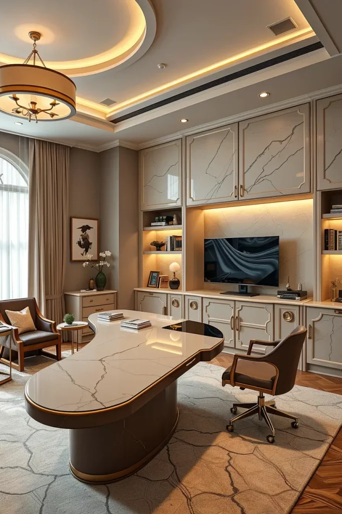 62 Home Office Desk Ideas 2026: Curved, Oval & Designer Desks for Modern Workspaces