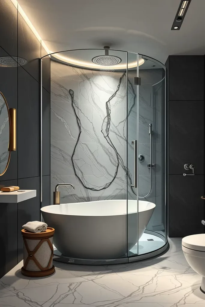 64 Shower Renovation Ideas 2026: Modern Curved, Oval & Designer Showers