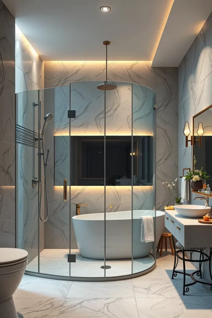 64 Shower Renovation Ideas 2026: Modern Curved, Oval & Designer Showers