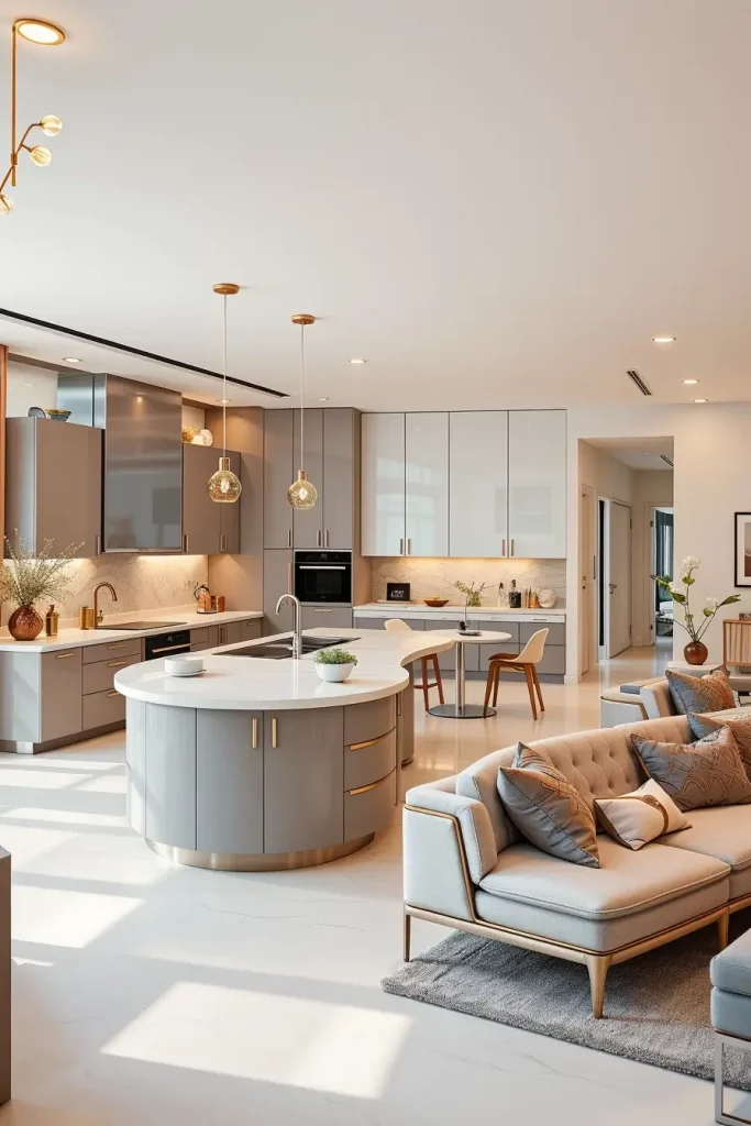 65 Open Kitchen Renovation Ideas 2026: Stylish Curved & Designer Open Kitchens