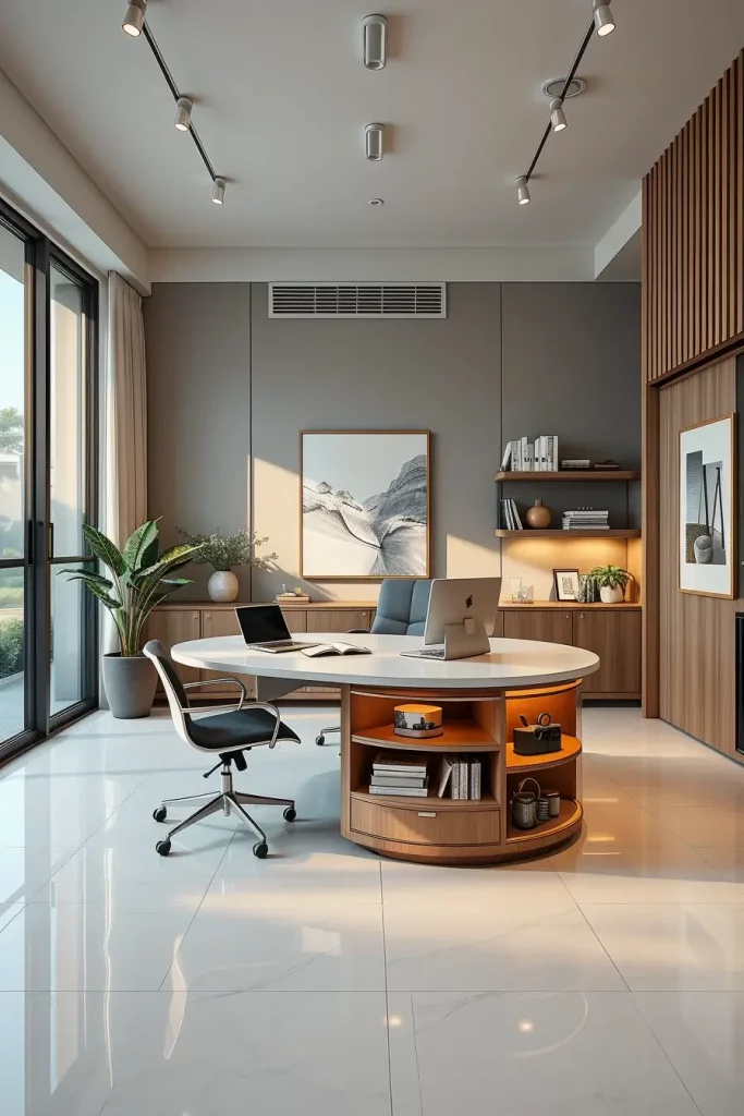 62 Home Office Desk Ideas 2026: Curved, Oval & Designer Desks for Modern Workspaces