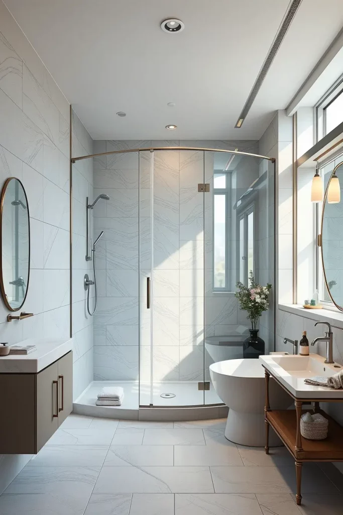 64 Shower Renovation Ideas 2026: Modern Curved, Oval & Designer Showers