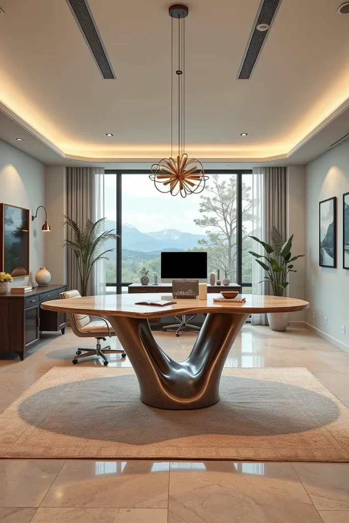 62 Home Office Desk Ideas 2026: Curved, Oval & Designer Desks for Modern Workspaces