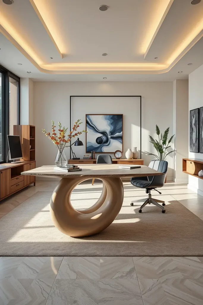 62 Home Office Desk Ideas 2026: Curved, Oval & Designer Desks for Modern Workspaces