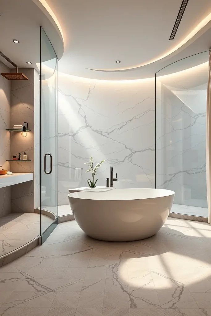 64 Shower Renovation Ideas 2026: Modern Curved, Oval & Designer Showers