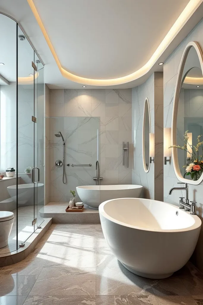 64 Shower Renovation Ideas 2026: Modern Curved, Oval & Designer Showers