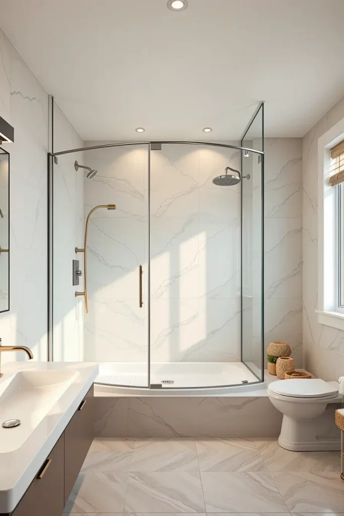 64 Shower Renovation Ideas 2026: Modern Curved, Oval & Designer Showers