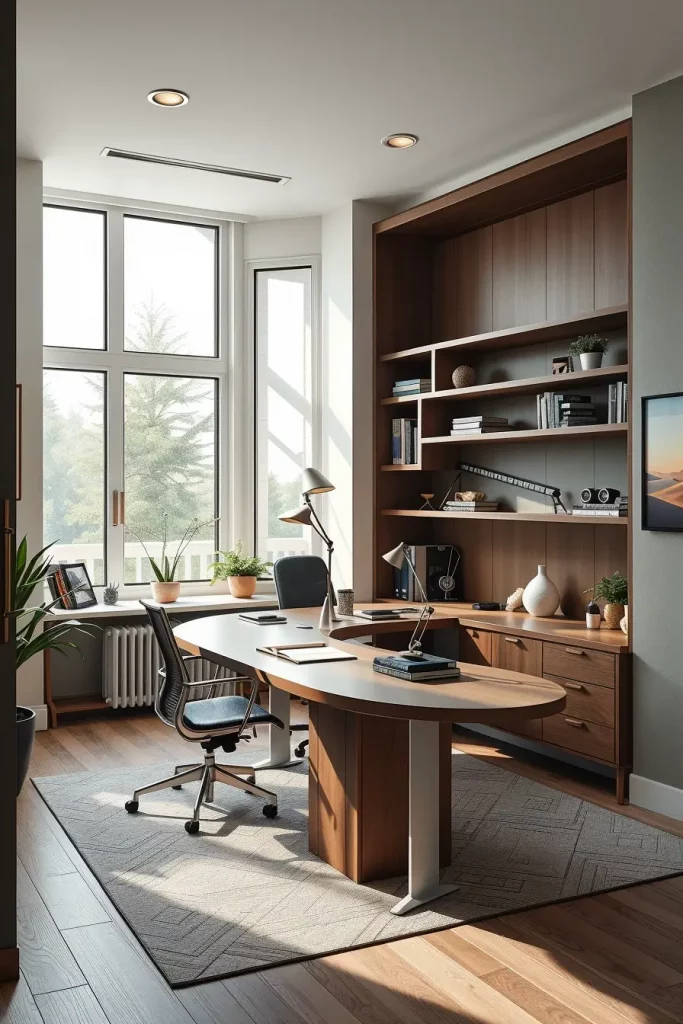 62 Home Office Desk Ideas 2026: Curved, Oval & Designer Desks for Modern Workspaces