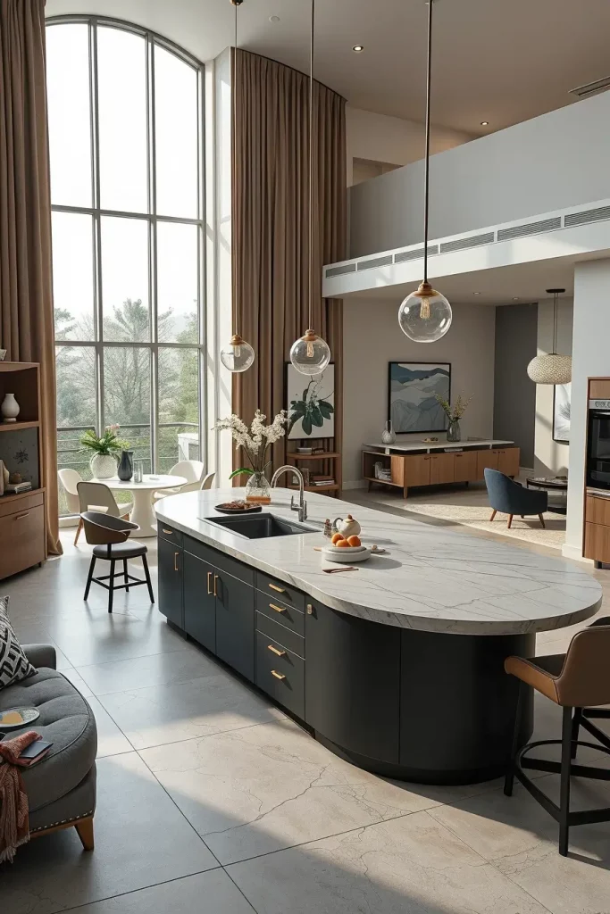 65 Open Kitchen Renovation Ideas 2026: Stylish Curved & Designer Open Kitchens