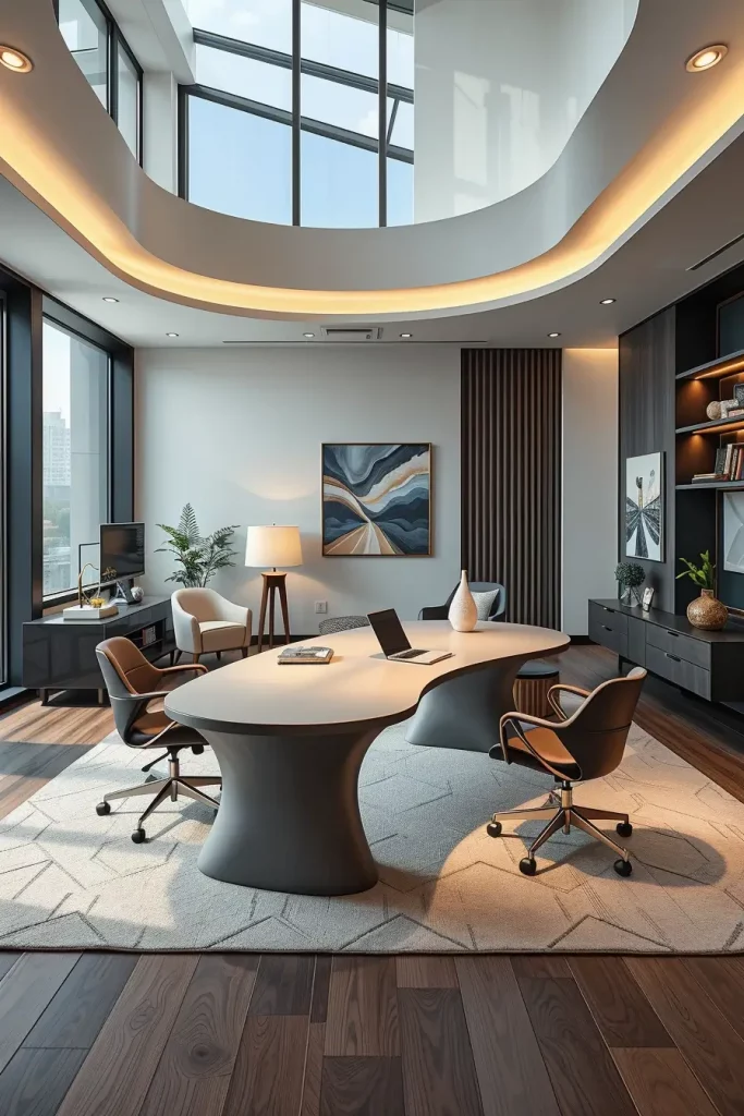 62 Home Office Desk Ideas 2026: Curved, Oval & Designer Desks for Modern Workspaces