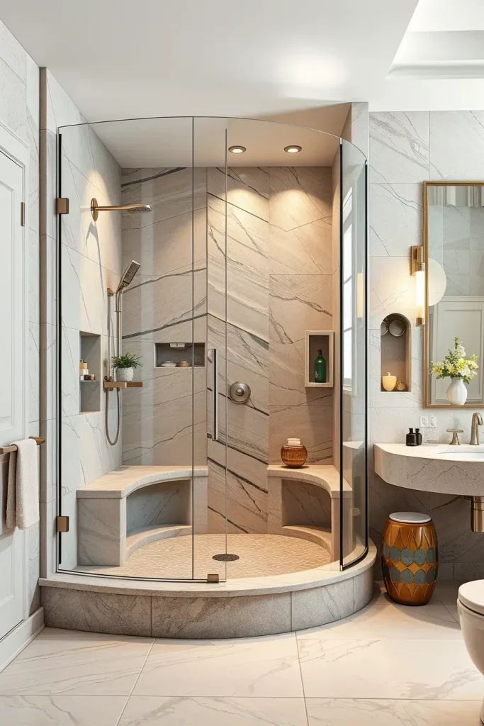 64 Shower Renovation Ideas 2026: Modern Curved, Oval & Designer Showers