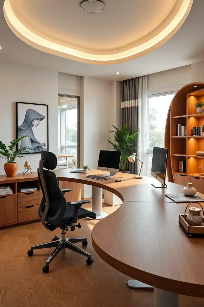 62 Home Office Desk Ideas 2026: Curved, Oval & Designer Desks for Modern Workspaces