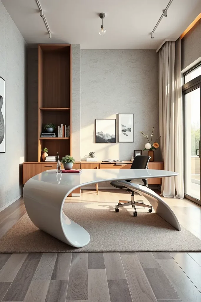 62 Home Office Desk Ideas 2026: Curved, Oval & Designer Desks for Modern Workspaces