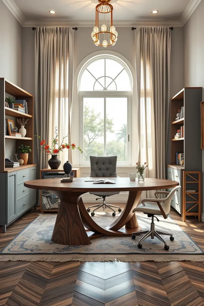 62 Home Office Desk Ideas 2026: Curved, Oval & Designer Desks for Modern Workspaces