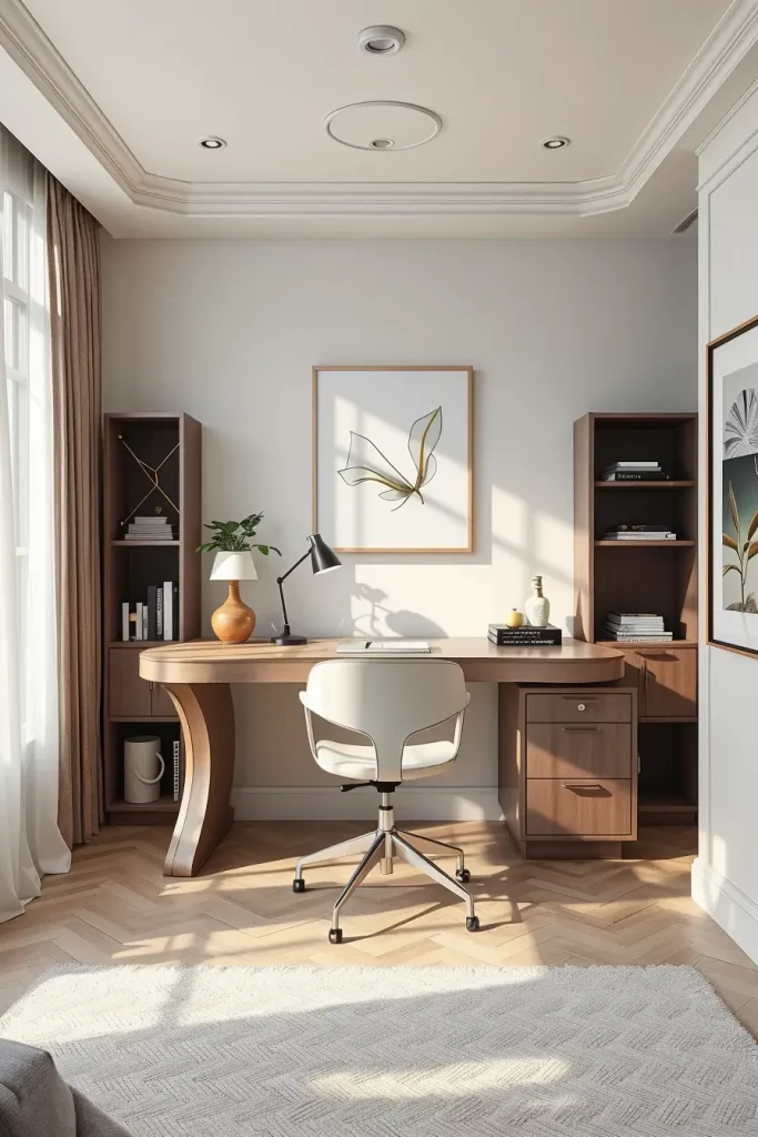 62 Home Office Desk Ideas 2026: Curved, Oval & Designer Desks for Modern Workspaces
