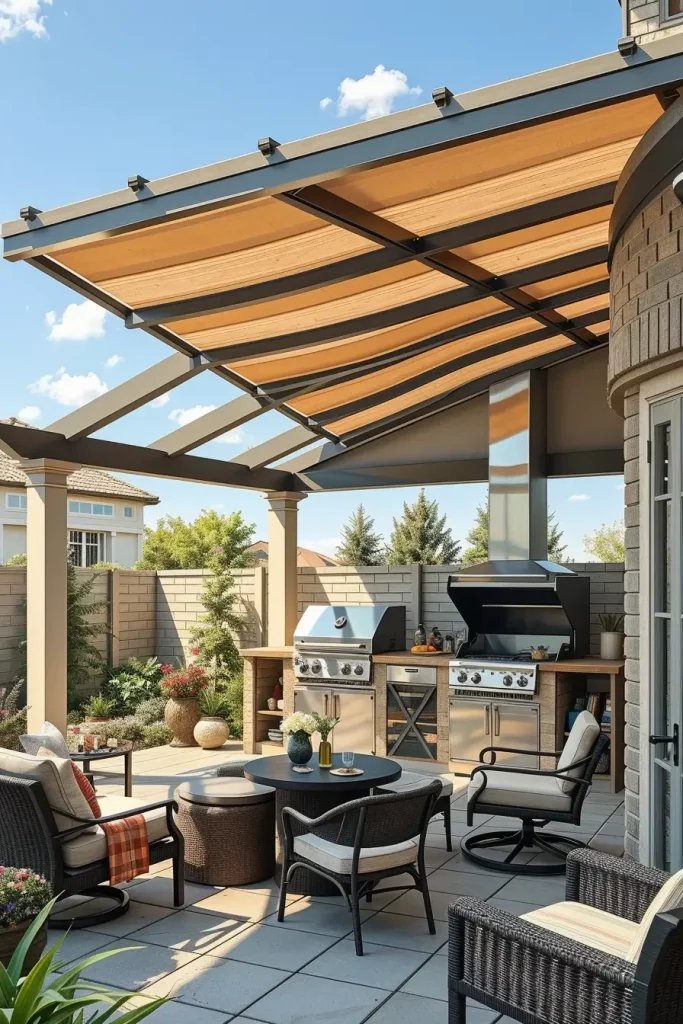 61 Outdoor BBQ Area With Roof 2026: Stylish And Modern Covered BBQ Ideas