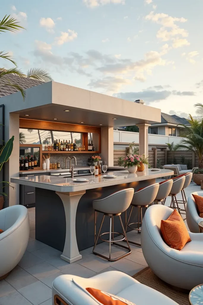 66 Outdoor Bar Ideas On Backyard 2026: Stylish Curved And Designer Outdoor Bars