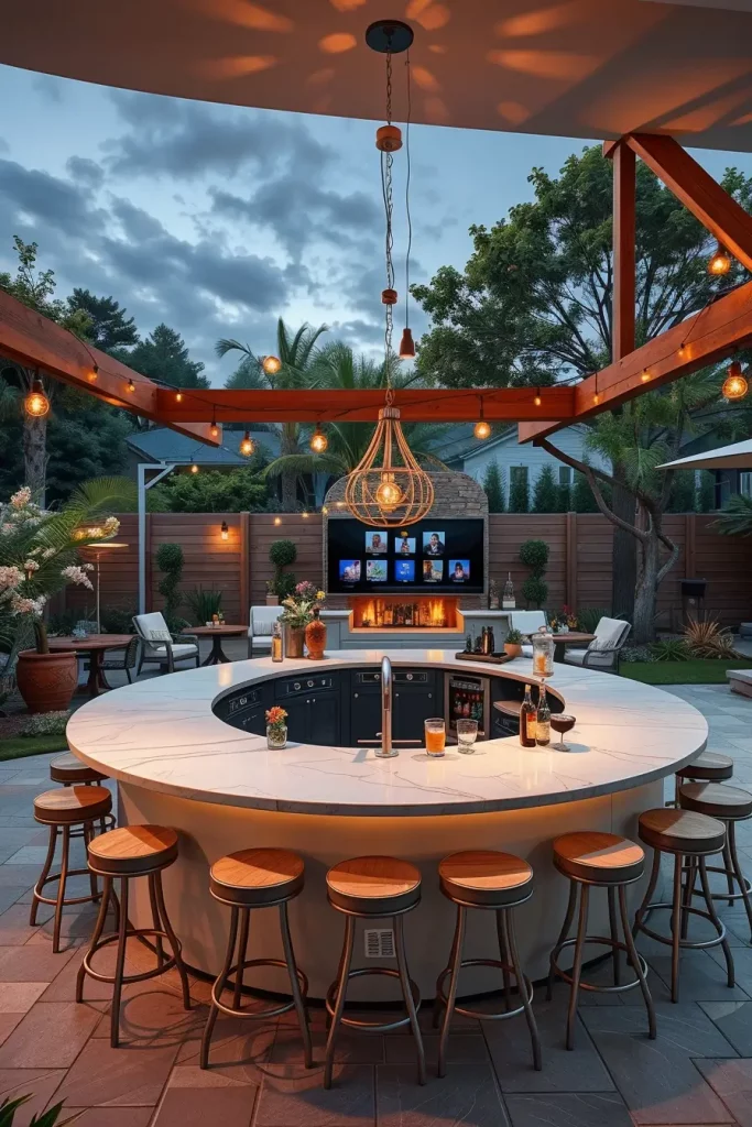 66 Outdoor Bar Ideas On Backyard 2026: Stylish Curved And Designer Outdoor Bars