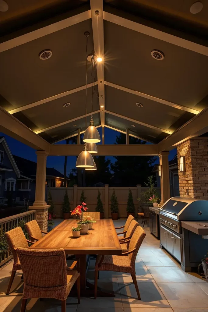 61 Outdoor BBQ Area With Roof 2026: Stylish And Modern Covered BBQ Ideas