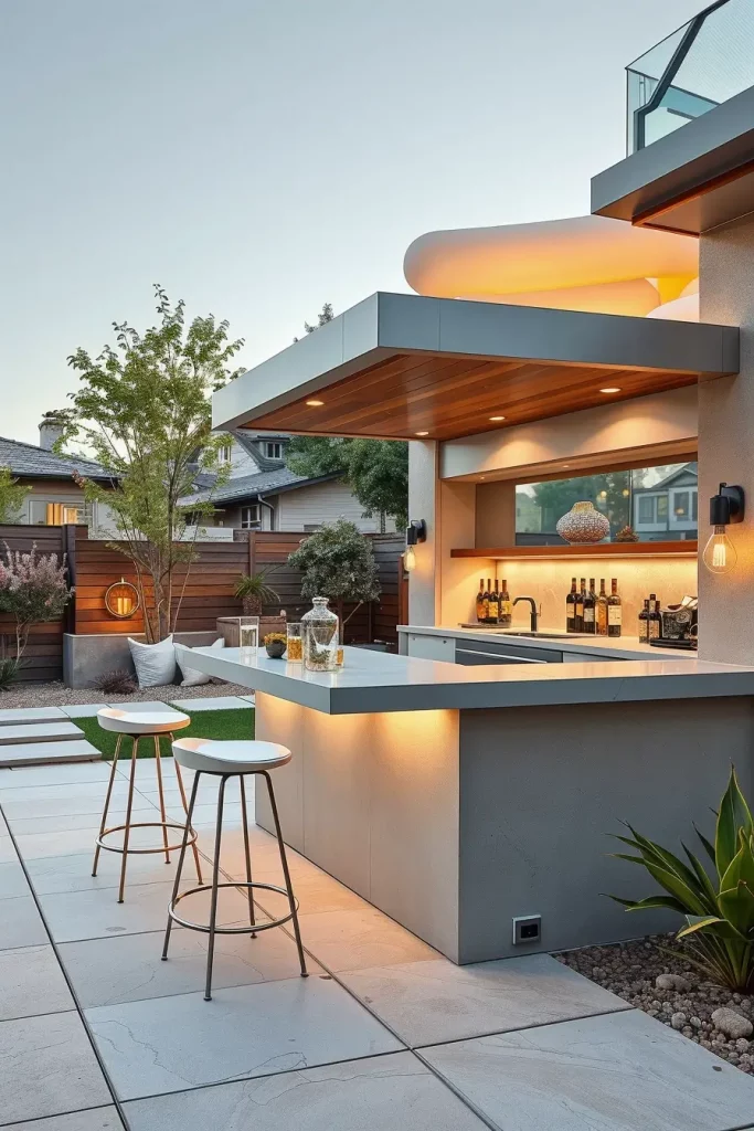 66 Outdoor Bar Ideas On Backyard 2026: Stylish Curved And Designer Outdoor Bars