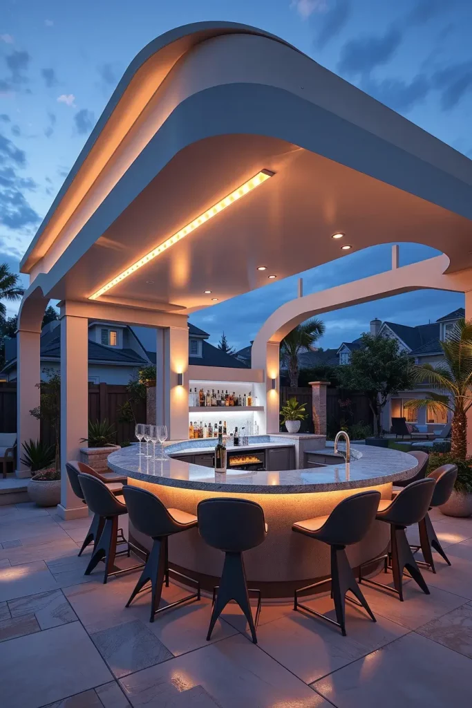 66 Outdoor Bar Ideas On Backyard 2026: Stylish Curved And Designer Outdoor Bars
