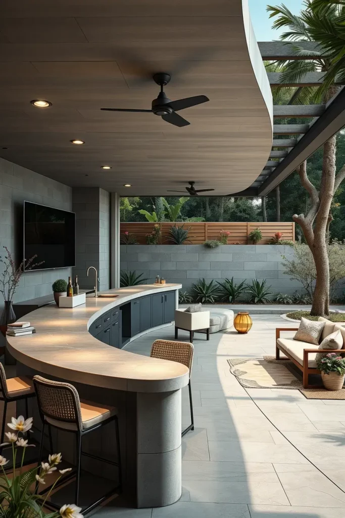 66 Outdoor Bar Ideas On Backyard 2026: Stylish Curved And Designer Outdoor Bars