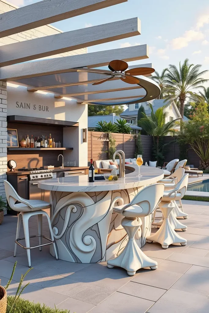 66 Outdoor Bar Ideas On Backyard 2026: Stylish Curved And Designer Outdoor Bars