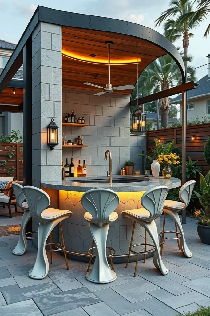 66 Outdoor Bar Ideas On Backyard 2026: Stylish Curved And Designer Outdoor Bars