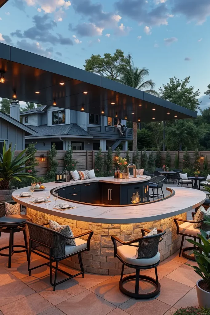 66 Outdoor Bar Ideas On Backyard 2026: Stylish Curved And Designer Outdoor Bars