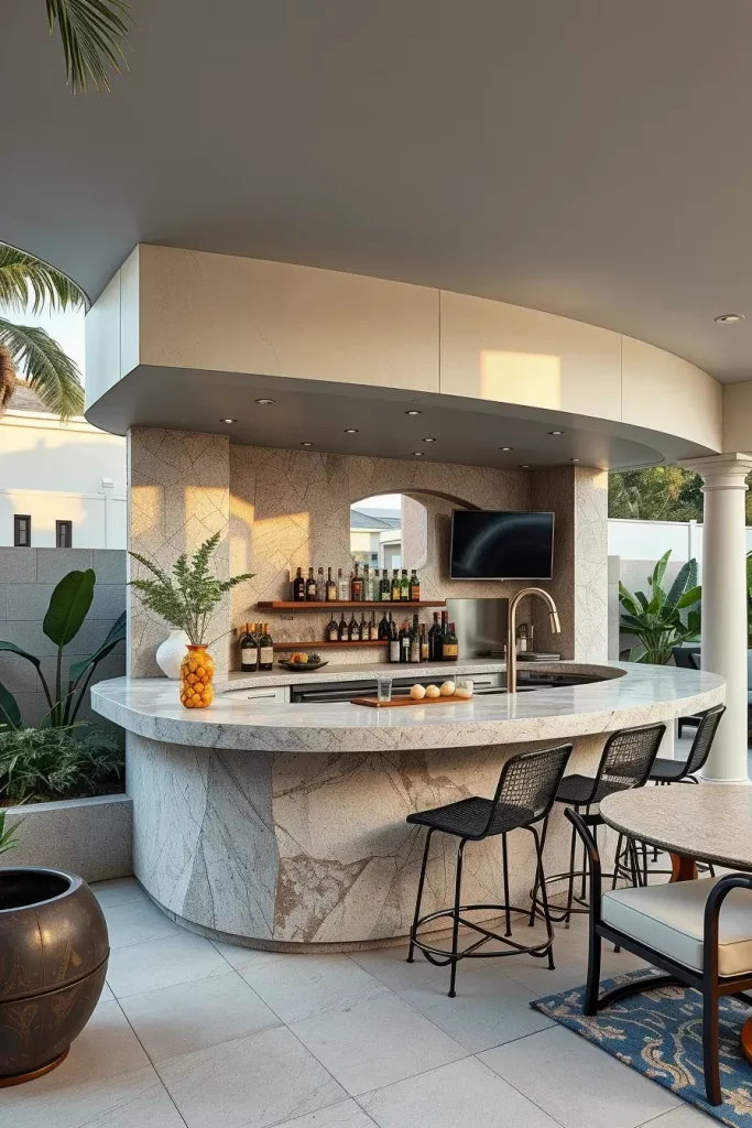 66 Outdoor Bar Ideas On Backyard 2026: Stylish Curved And Designer Outdoor Bars