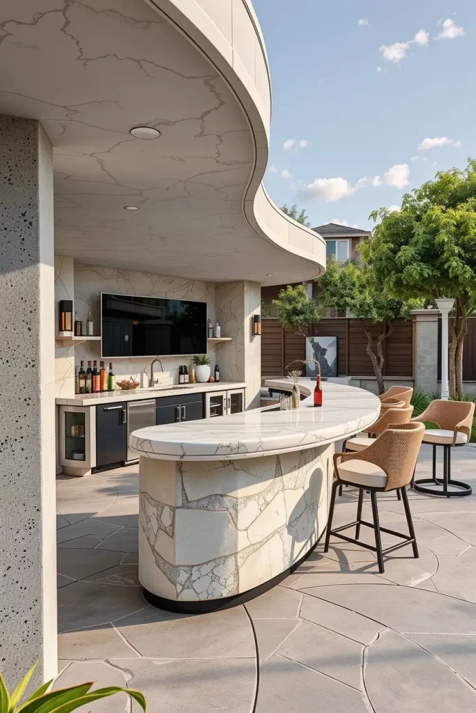66 Outdoor Bar Ideas On Backyard 2026: Stylish Curved And Designer Outdoor Bars