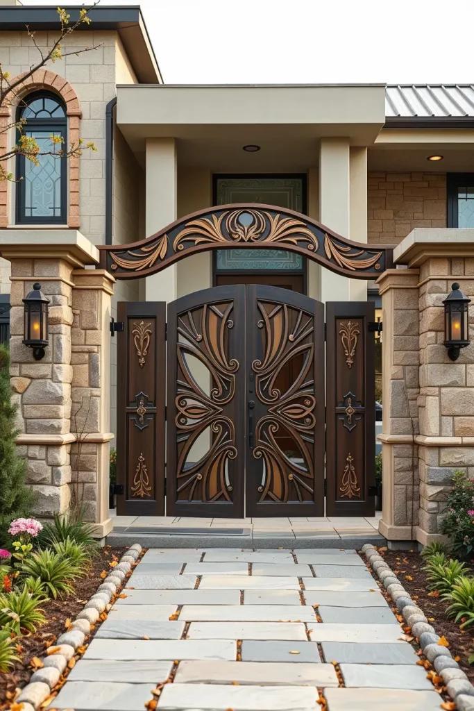 58 Front Yard Gate Ideas 2026: Creative, Modern, Carved & Unique Designer Entrances
