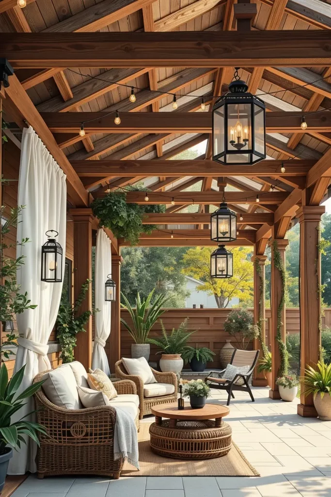 56 Farmhouse-Style Patio Ideas 2026 For Cozy And Rustic Outdoor Living