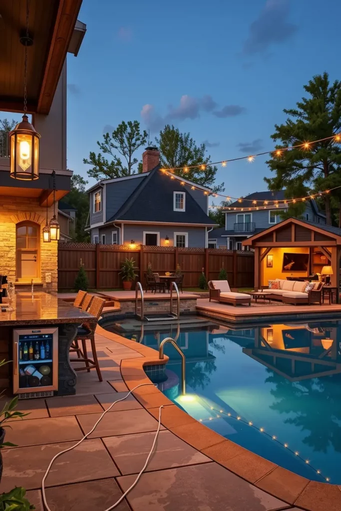 Outdoor Pool Area Above Ground 2026: Creative, Modern And Designer Backyard Ideas