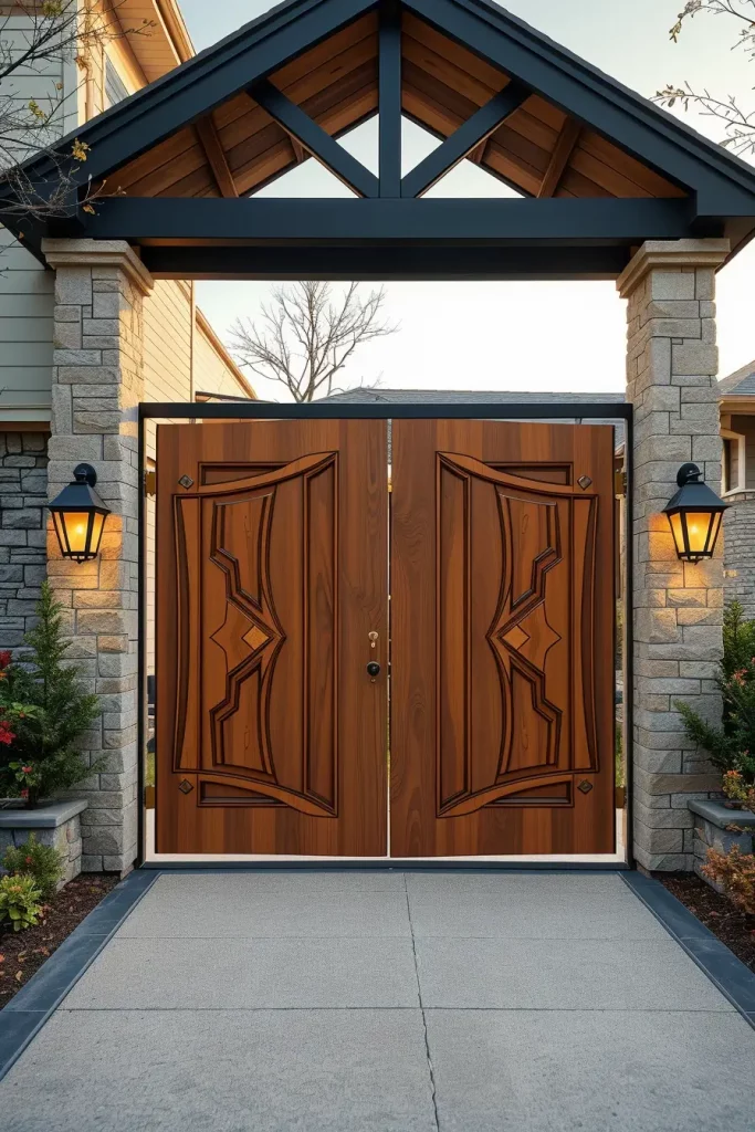 58 Front Yard Gate Ideas 2026: Creative, Modern, Carved & Unique Designer Entrances