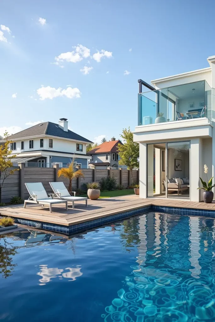 Outdoor Pool Area Above Ground 2026: Creative, Modern And Designer Backyard Ideas